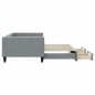 vidaXL Sofá cama nido con cajones tela gris claro 100x200 cm vidaXL Sofá cama nido con cajones tela gris claro 100x200 cm
