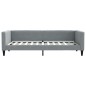 vidaXL Sofá cama nido con cajones tela gris claro 100x200 cm vidaXL Sofá cama nido con cajones tela gris claro 100x200 cm