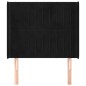 vidaXL Cabecero con orejas de terciopelo negro 103x16x118/128 cm