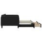 vidaXL Sofá cama nido con cajones tela negro 90x190 cm vidaXL Sofá cama nido con cajones tela negro 90x190 cm