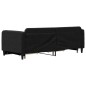vidaXL Sofá cama nido con cajones tela negro 90x190 cm vidaXL Sofá cama nido con cajones tela negro 90x190 cm