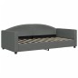 vidaXL Sofá cama nido con cajones tela gris oscuro 90x190 cm vidaXL Sofá cama nido con cajones tela gris oscuro 90x190 cm