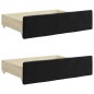 vidaXL Sofá cama nido con cajones terciopelo negro 90x200 cm vidaXL Sofá cama nido con cajones terciopelo negro 90x200 cm
