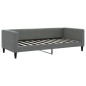 vidaXL Sofá cama nido con cajones tela gris oscuro 90x190 cm vidaXL Sofá cama nido con cajones tela gris oscuro 90x190 cm