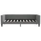 vidaXL Sofá cama nido con cajones tela gris oscuro 90x190 cm vidaXL Sofá cama nido con cajones tela gris oscuro 90x190 cm