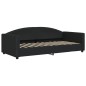 vidaXL Sofá cama nido con cajones tela negro 90x190 cm vidaXL Sofá cama nido con cajones tela negro 90x190 cm