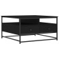 vidaXL Mesa de centro madera de ingeniería negro 80x80x45 cm vidaXL Mesa de centro madera de ingeniería negro 80x80x45 cm