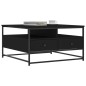 vidaXL Mesa de centro madera de ingeniería negro 80x80x45 cm vidaXL Mesa de centro madera de ingeniería negro 80x80x45 cm