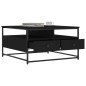 vidaXL Mesa de centro madera de ingeniería negro 80x80x45 cm vidaXL Mesa de centro madera de ingeniería negro 80x80x45 cm