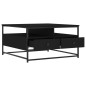 vidaXL Mesa de centro madera de ingeniería negro 80x80x45 cm vidaXL Mesa de centro madera de ingeniería negro 80x80x45 cm
