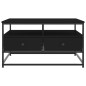 vidaXL Mesa de centro madera de ingeniería negro 80x80x45 cm vidaXL Mesa de centro madera de ingeniería negro 80x80x45 cm