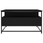vidaXL Mesa de centro madera de ingeniería negro 80x80x45 cm vidaXL Mesa de centro madera de ingeniería negro 80x80x45 cm