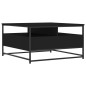 vidaXL Mesa de centro madera de ingeniería negro 80x80x45 cm vidaXL Mesa de centro madera de ingeniería negro 80x80x45 cm