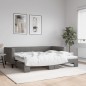 vidaXL Sofá cama nido tela gris oscuro 90x190 cm vidaXL Sofá cama nido tela gris oscuro 90x190 cm