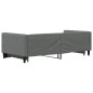 vidaXL Sofá cama nido tela gris oscuro 90x190 cm vidaXL Sofá cama nido tela gris oscuro 90x190 cm