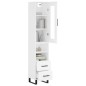 vidaXL Aparador alto madera contrachapada blanco 34,5x34x180 cm vidaXL Aparador alto madera contrachapada blanco 34,5x34x180 cm