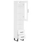 vidaXL Aparador alto madera contrachapada blanco 34,5x34x180 cm vidaXL Aparador alto madera contrachapada blanco 34,5x34x180 cm