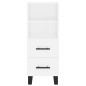 vidaXL Aparador alto madera contrachapada blanco 34,5x34x180 cm vidaXL Aparador alto madera contrachapada blanco 34,5x34x180 cm
