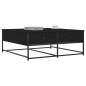 vidaXL Mesa de centro madera de ingeniería negro 100x99x40 cm vidaXL Mesa de centro madera de ingeniería negro 100x99x40 cm