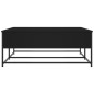 vidaXL Mesa de centro madera de ingeniería negro 100x99x40 cm vidaXL Mesa de centro madera de ingeniería negro 100x99x40 cm