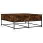 vidaXL Mesa de centro madera de ingeniería roble ahumado 100x99x40 cm vidaXL Mesa de centro madera de ingeniería roble ahumado 100x99x40 cm