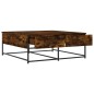 vidaXL Mesa de centro madera de ingeniería roble ahumado 100x99x40 cm vidaXL Mesa de centro madera de ingeniería roble ahumado 100x99x40 cm