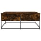 vidaXL Mesa de centro madera de ingeniería roble ahumado 100x99x40 cm vidaXL Mesa de centro madera de ingeniería roble ahumado 100x99x40 cm