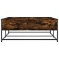 vidaXL Mesa de centro madera de ingeniería roble ahumado 100x99x40 cm vidaXL Mesa de centro madera de ingeniería roble ahumado 100x99x40 cm