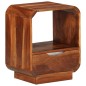 vidaXL Mesita de noche con cajón 2 unids madera sheesham 40x30x50 cm