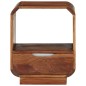 vidaXL Mesita de noche con cajón 2 unids madera sheesham 40x30x50 cm