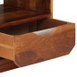 vidaXL Mesita de noche con cajón 2 unids madera sheesham 40x30x50 cm