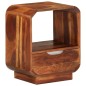 vidaXL Mesita de noche con cajón 2 unids madera sheesham 40x30x50 cm