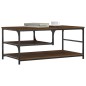 vidaXL Mesa de centro madera de ingeniería roble marrón 90x49x40 cm vidaXL Mesa de centro madera de ingeniería roble marrón 90x49x40 cm