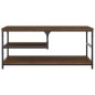vidaXL Mesa de centro madera de ingeniería roble marrón 90x49x40 cm vidaXL Mesa de centro madera de ingeniería roble marrón 90x49x40 cm