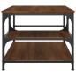 vidaXL Mesa de centro madera de ingeniería roble marrón 90x49x40 cm vidaXL Mesa de centro madera de ingeniería roble marrón 90x49x40 cm