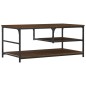 vidaXL Mesa de centro madera de ingeniería roble marrón 90x49x40 cm vidaXL Mesa de centro madera de ingeniería roble marrón 90x49x40 cm
