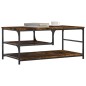 vidaXL Mesa de centro madera de ingeniería roble ahumado 90x49x40 cm vidaXL Mesa de centro madera de ingeniería roble ahumado 90x49x40 cm