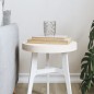 vidaXL Tablero de mesa redondo madera maciza de pino blanco Ø30x3 cm vidaXL Tablero de mesa redondo madera maciza de pino blanco Ø30x3 cm