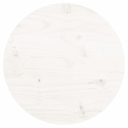 vidaXL Tablero de mesa redondo madera maciza de pino blanco Ø30x3 cm