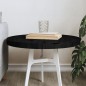 vidaXL Tablero de mesa redondo madera maciza de pino negro Ø50x3 cm vidaXL Tablero de mesa redondo madera maciza de pino negro Ø50x3 cm