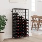vidaXL Botellero para 45 botellas hierro forjado negro 54x18x100 cm vidaXL Botellero para 45 botellas hierro forjado negro 54x18x100 cm
