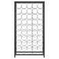 vidaXL Botellero para 45 botellas hierro forjado negro 54x18x100 cm vidaXL Botellero para 45 botellas hierro forjado negro 54x18x100 cm