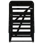 vidaXL Cobertizo para cubos de basura madera pino negro 84x90x128,5 cm vidaXL Cobertizo para cubos de basura madera pino negro 84x90x128,5 cm