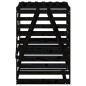 vidaXL Cobertizo para cubos de basura madera pino negro 84x90x128,5 cm vidaXL Cobertizo para cubos de basura madera pino negro 84x90x128,5 cm