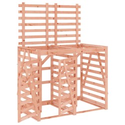 vidaXL Cobertizo doble para cubos de basura madera de abeto Douglas