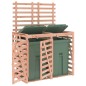 vidaXL Cobertizo doble para cubos de basura madera de abeto Douglas vidaXL Cobertizo doble para cubos de basura madera de abeto Douglas