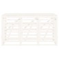 vidaXL Cobertizo triple para cubos de basura madera maciza pino blanco vidaXL Cobertizo triple para cubos de basura madera maciza pino blanco
