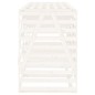 vidaXL Cobertizo triple para cubos de basura madera maciza pino blanco vidaXL Cobertizo triple para cubos de basura madera maciza pino blanco