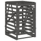 vidaXL Cobertizo cuádruple para cubos de basura madera de pino gris vidaXL Cobertizo cuádruple para cubos de basura madera de pino gris