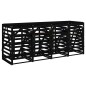 vidaXL Cobertizo cuádruple para cubos de basura madera de pino negro vidaXL Cobertizo cuádruple para cubos de basura madera de pino negro